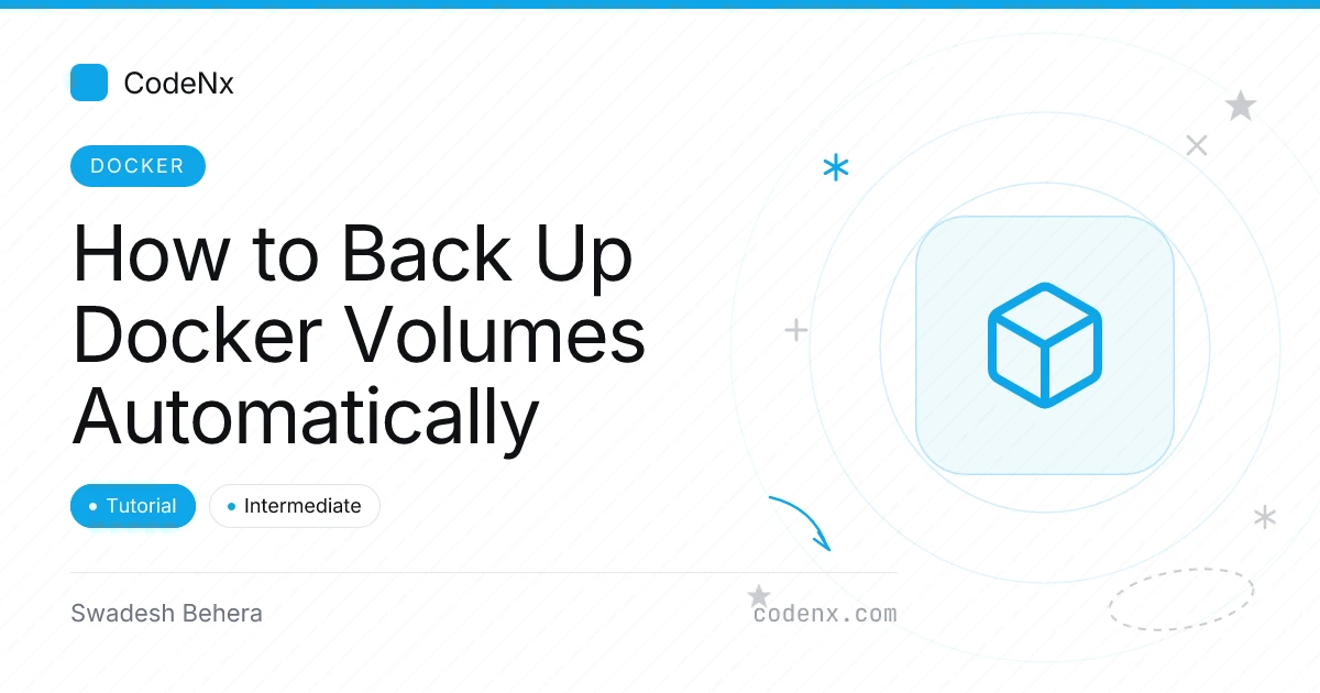 A nightly systemd timer copying Docker volume snapshots to offsite storage