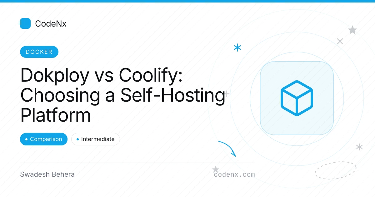 Split view of the Dokploy and Coolify deployment dashboards side by side
